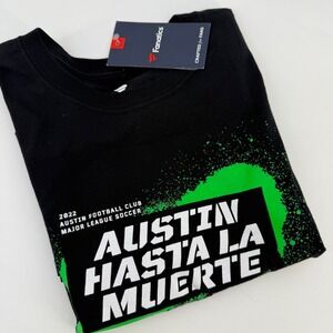 Fanatics Austin Football Club Major League Soccer 2022 T Shirt Black Small